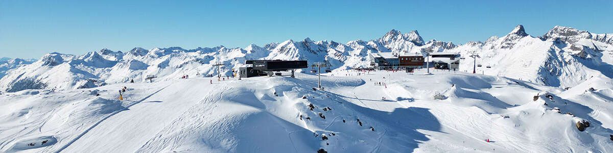 Skigebiet Ischgl im Winter