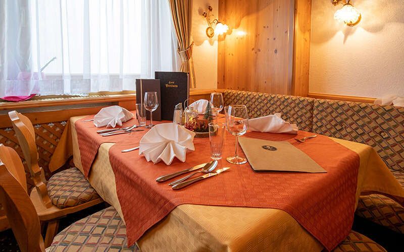 Restaurant im Hotel Persura in Ischgl